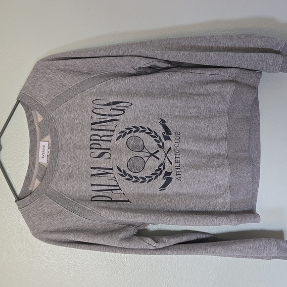 Evereve | Gray "Palm Springs" Graphic Sweatshirt Size XS - Picture 2 of 10